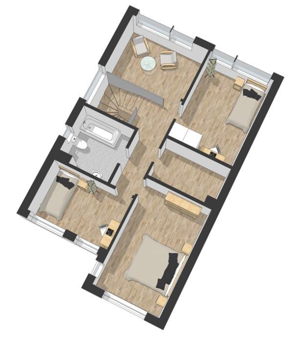 Välplanerad villa 123 kvm 5 rum i Silverdal