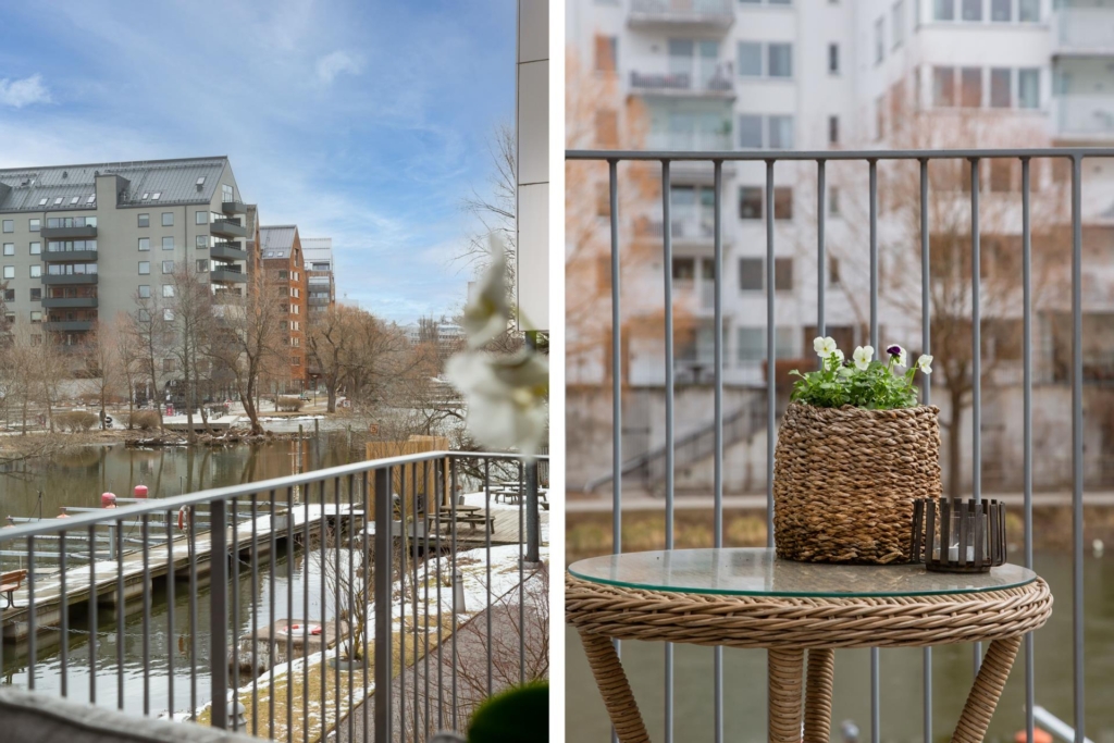 Frontläge mot vattnet och stor balkong i söderläge