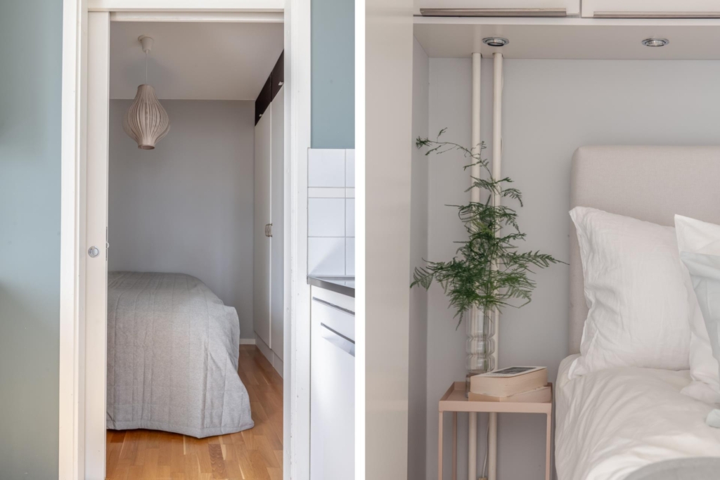 ”Miniradhus” med strålande utsikt över vattnet. Uteplats i direkt anslutning till fantastisk gård.