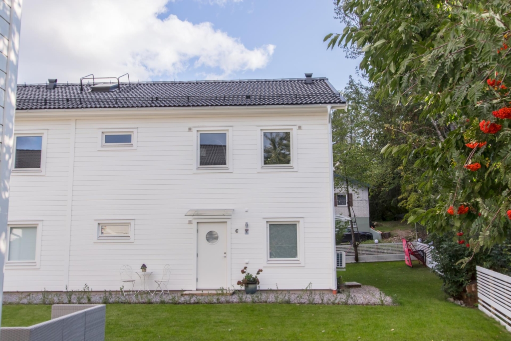 Nybyggt hus 2018 med 6 rum och stor altan.