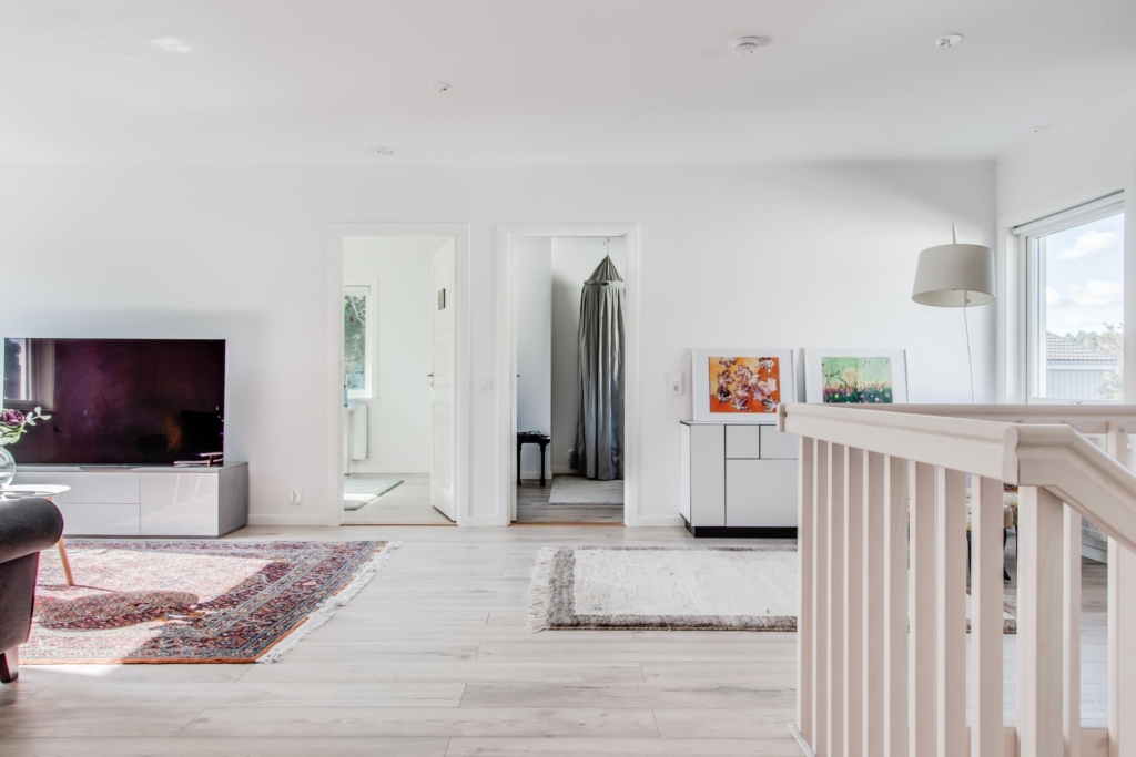 Nybyggt hus 2018 med 6 rum och stor altan.