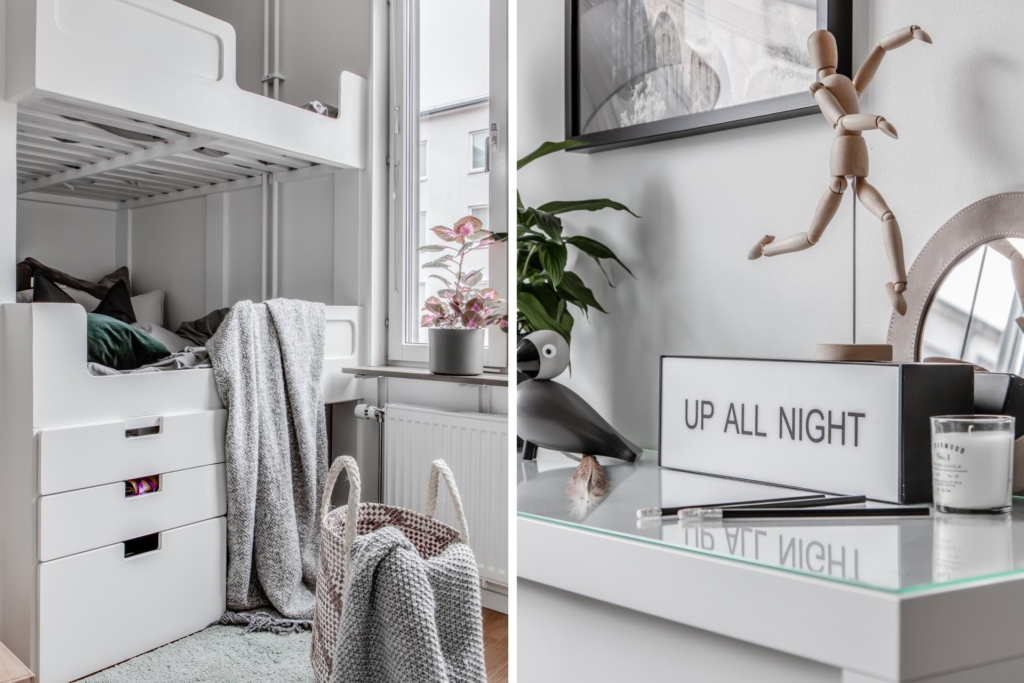 Välplanerad, rymlig 3:a, möjlig 4:a på 100 kvm  med två stora balkonger.