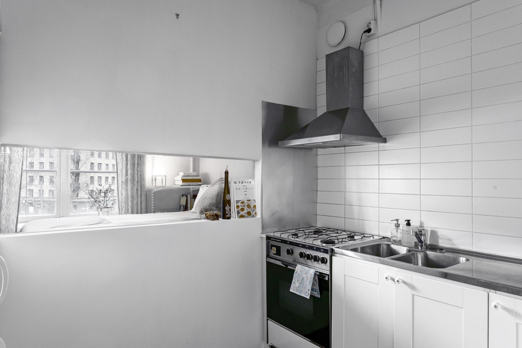 Smart planerat hem med fri utsikt över Vanadisplan.