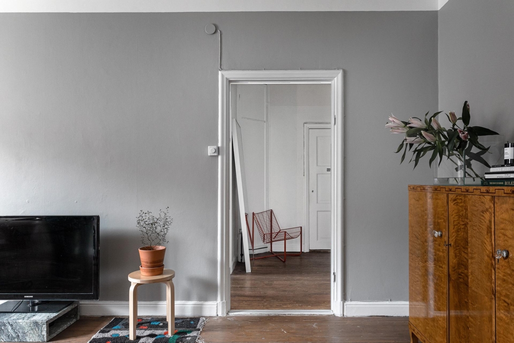 Smart planerat hem med fri utsikt över Vanadisplan.