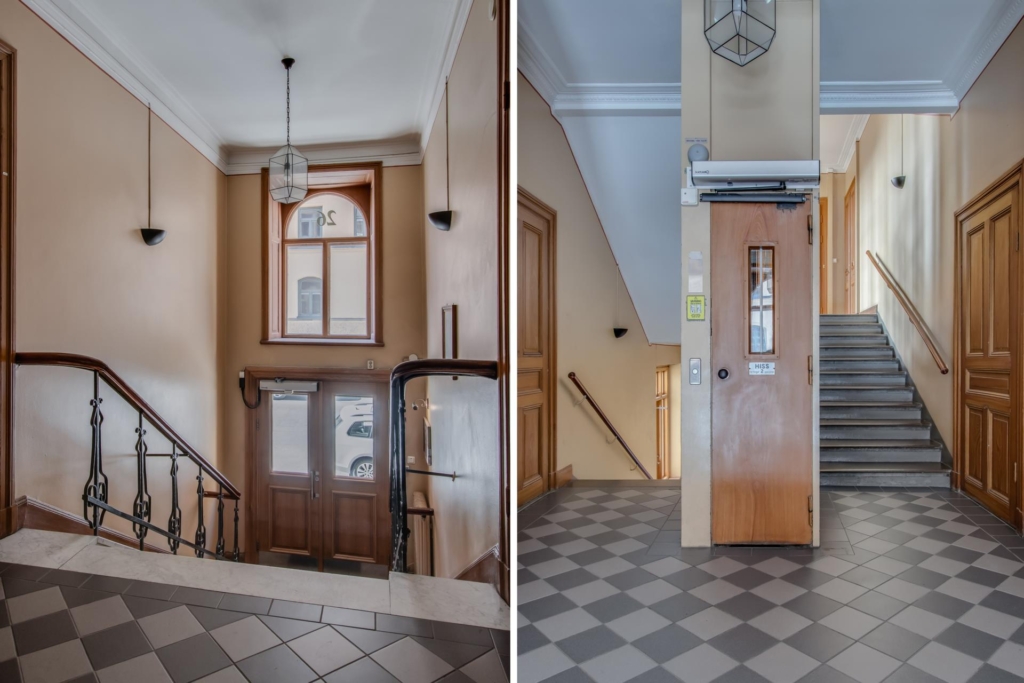 Välkommen till en spatiös, härlig tvåa, mycket fint renoverad med bevarad sekelskifteskaraktär.