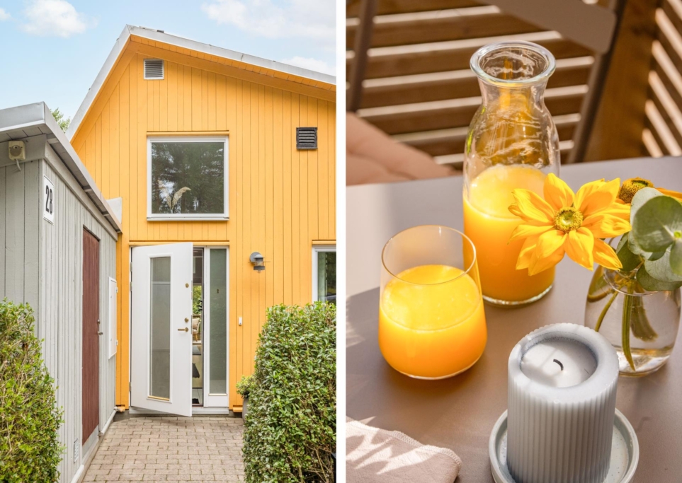 Unik radhustvåa med två uteplatser och trädgård i attraktiva Anneberg!