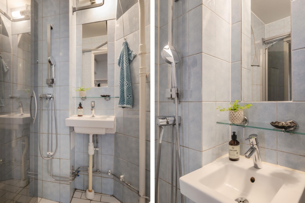 Högt upp i vackert och charmigt hus från mitten av 1800-talet.