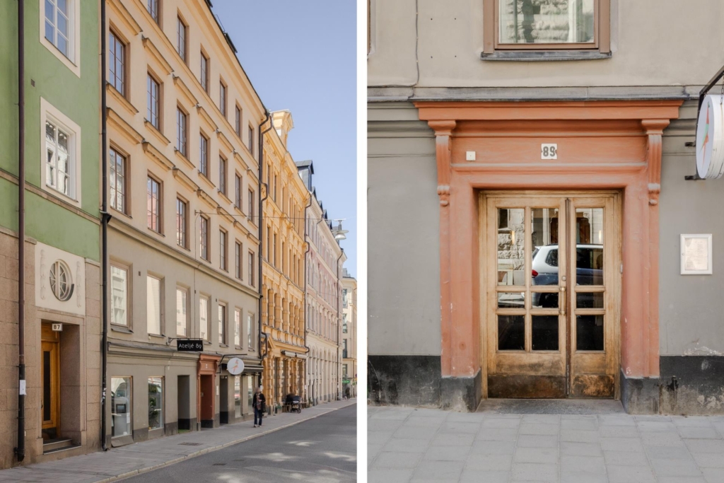 Högt upp i vackert och charmigt hus från mitten av 1800-talet.