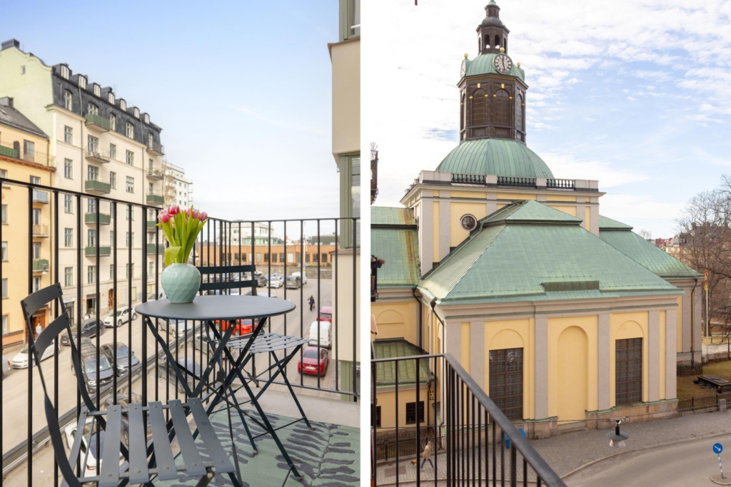 Elegant 30-talstrea belägen på eftertraktad Kungsholmsadress – balkong, öppen spis och två badrum