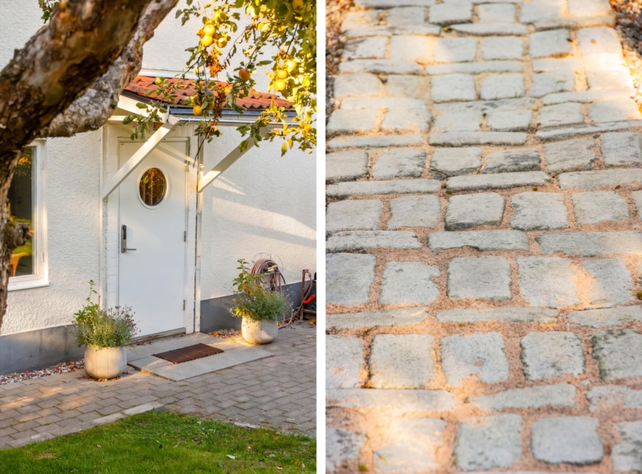 Välskött villa med generösa sällskapsytor, två braskaminer och härliga uteplatser!