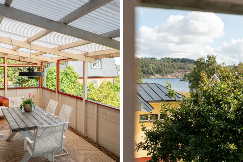Topprenoverad villa med stor plan tomt och vacker utsikt över Edsviken.